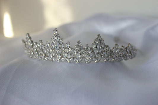 Davina silver bridal tiara