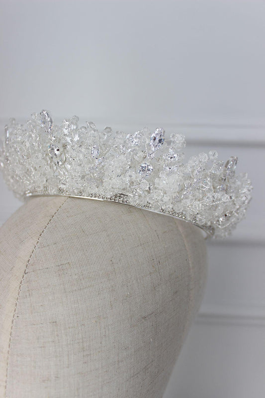 Elysia silver bridal crown