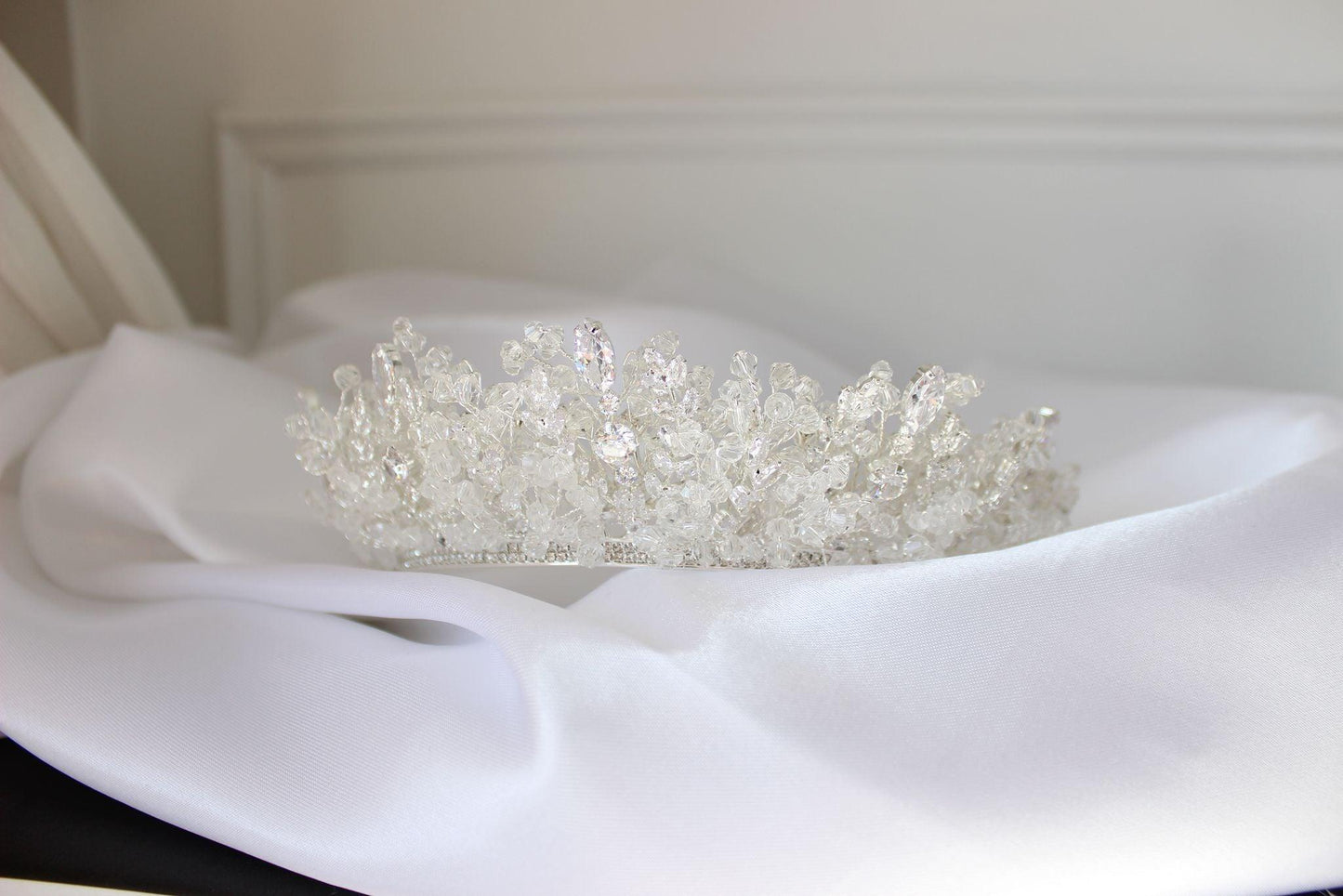 Elysia silver bridal crown