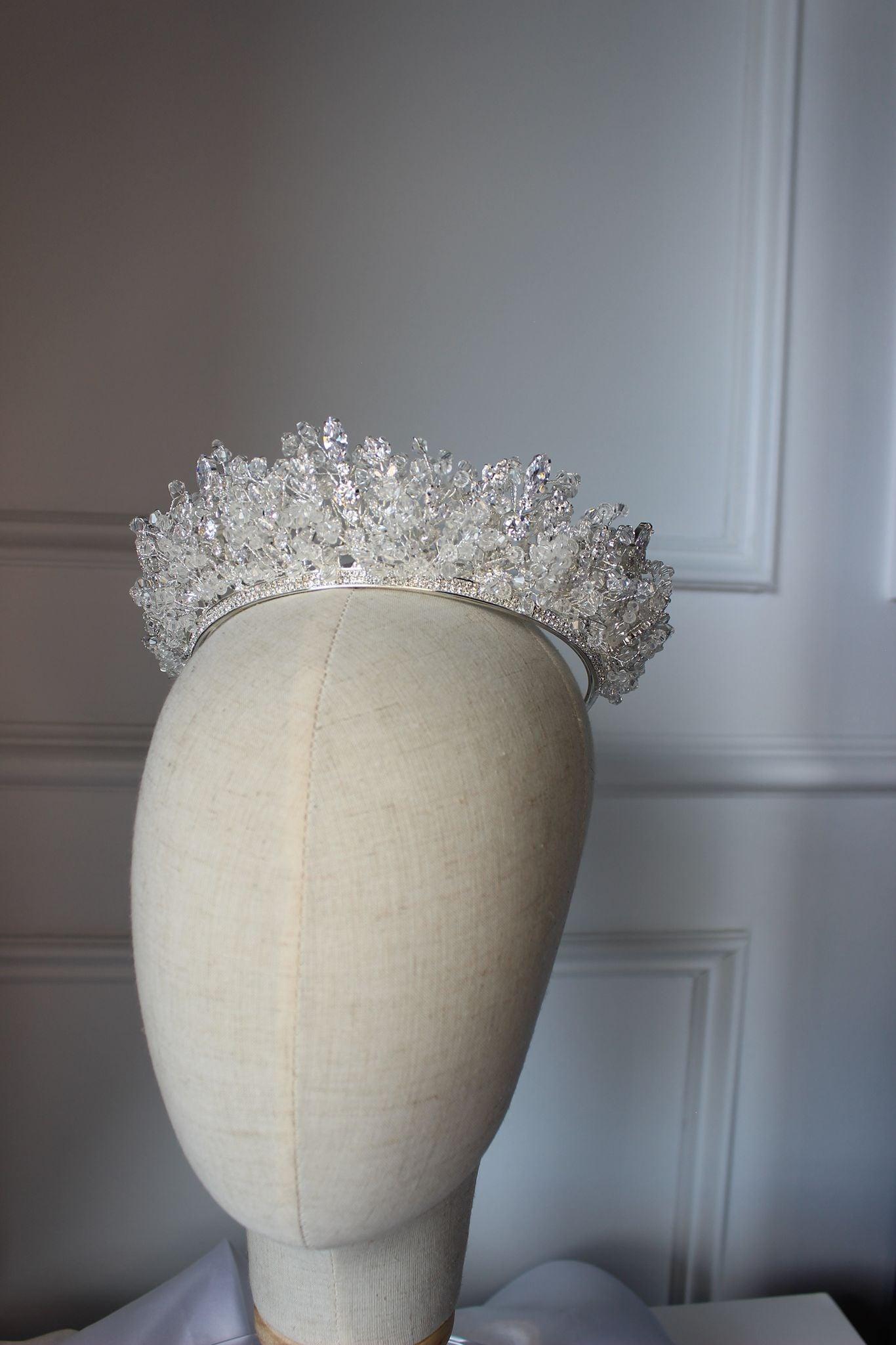 elysia silver bridal crown