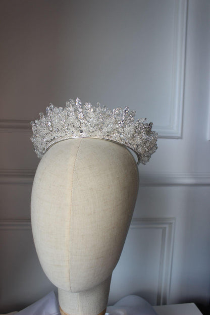 elysia silver bridal crown