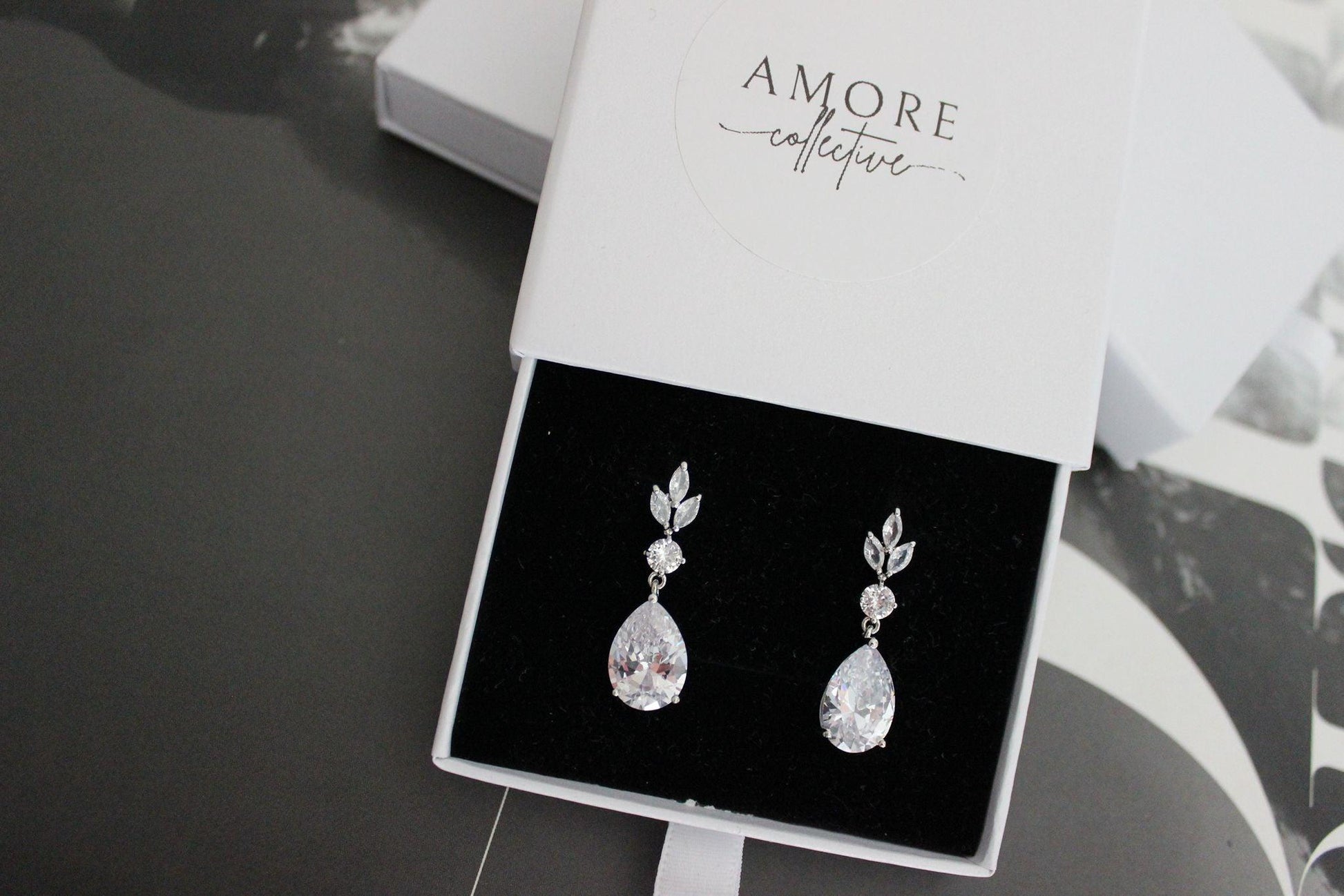 Fay cubic zirconia silver earrings