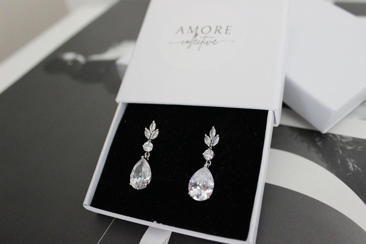 Fay cubic zirconia silver earrings