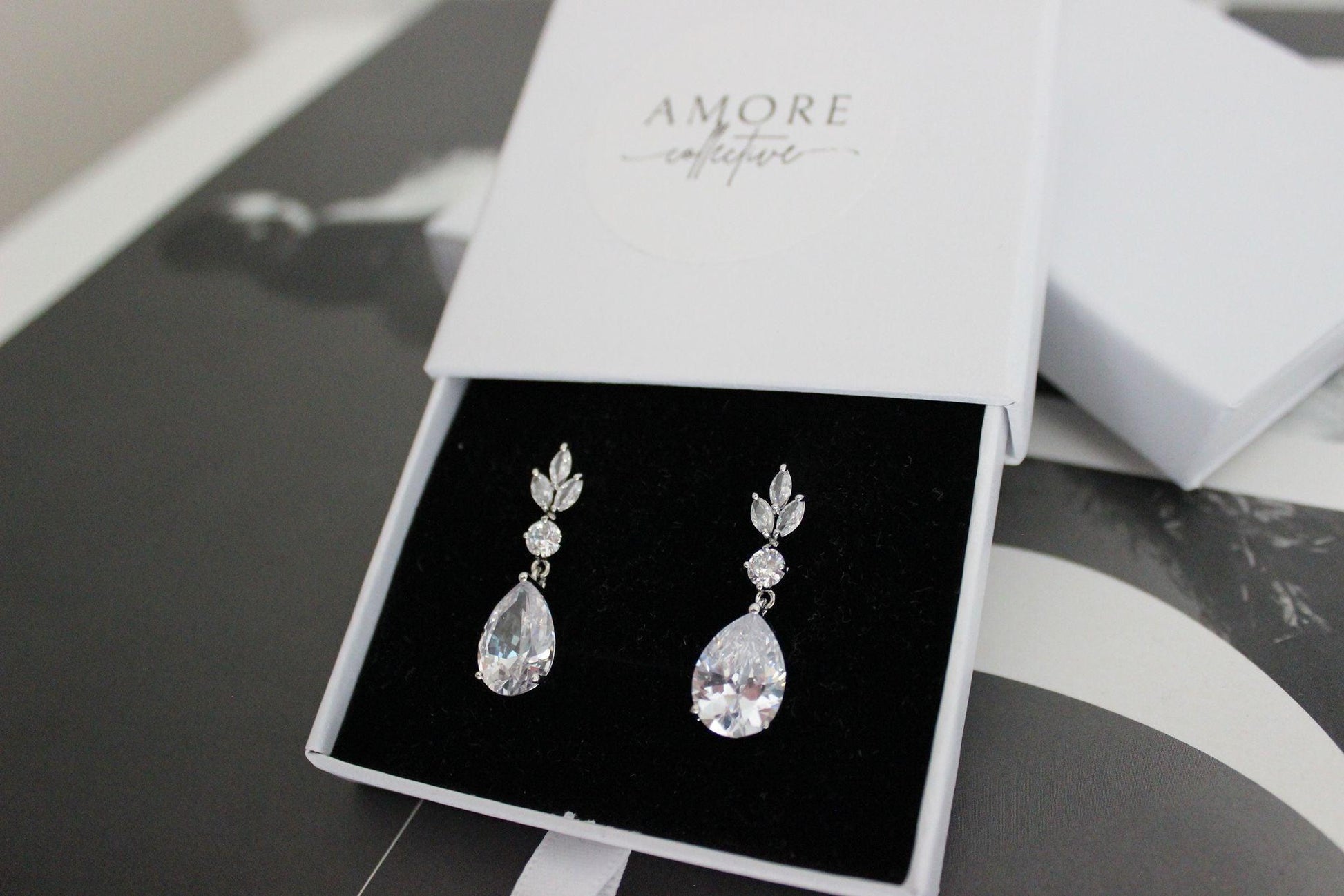 Fay cubic zirconia silver earrings