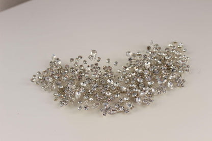 Fleur bronze and silver bridal headpiece