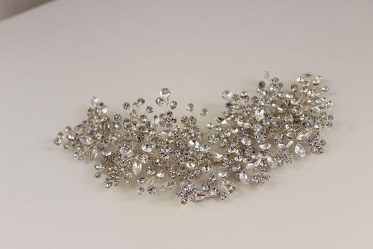 Fleur bronze and silver bridal headpiece
