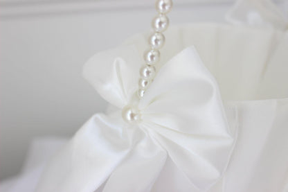 Flower Girl Basket with pearl handle