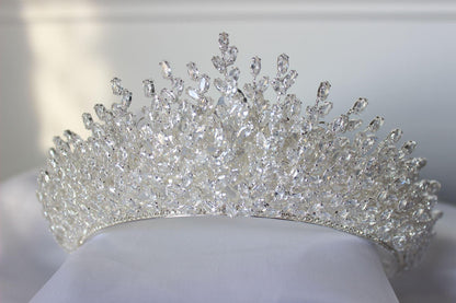 Katya silver bridal crown