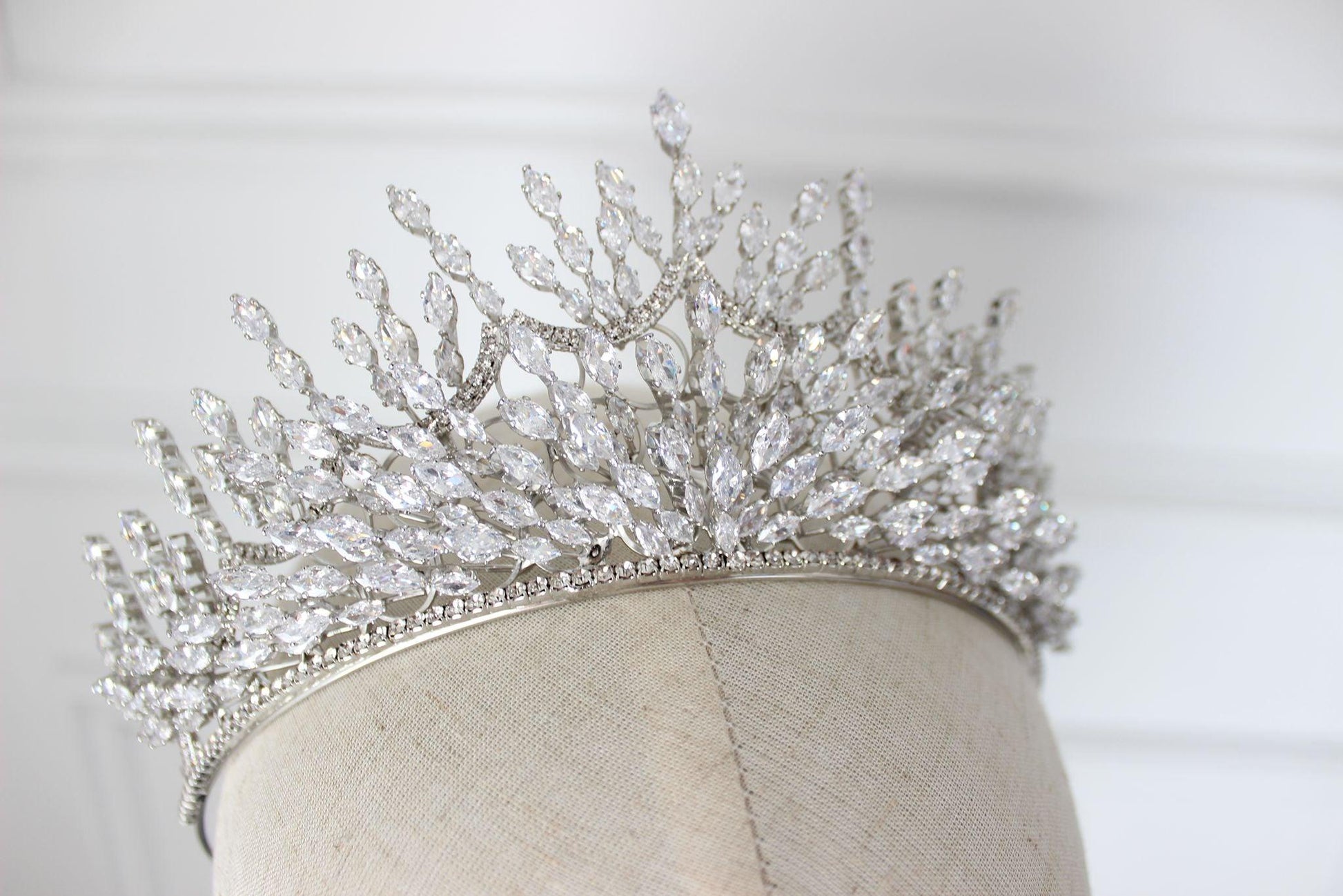 Liana silver bridal crown