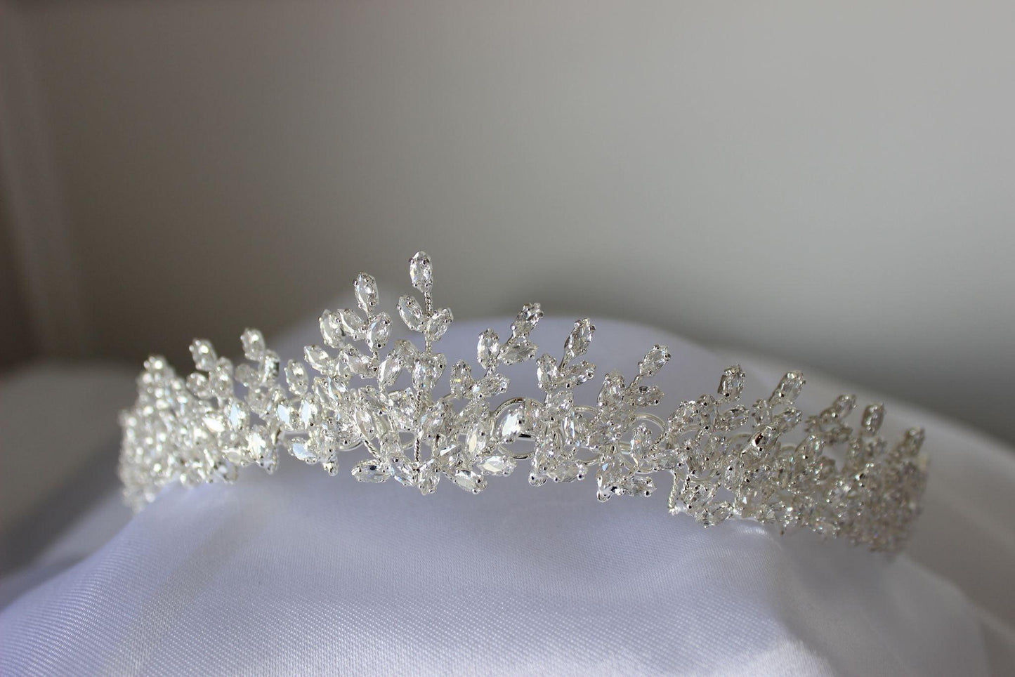 Louisa silver bridal tiara