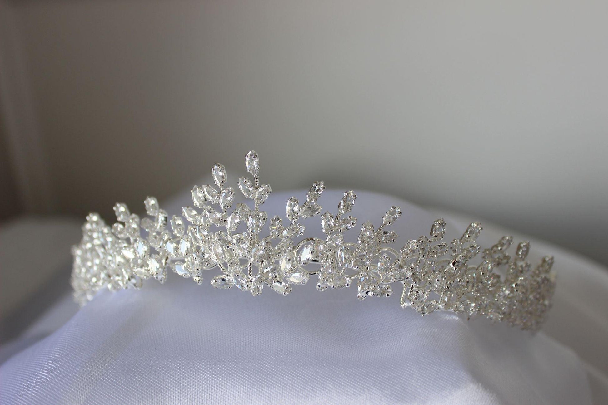 Louisa silver bridal tiara