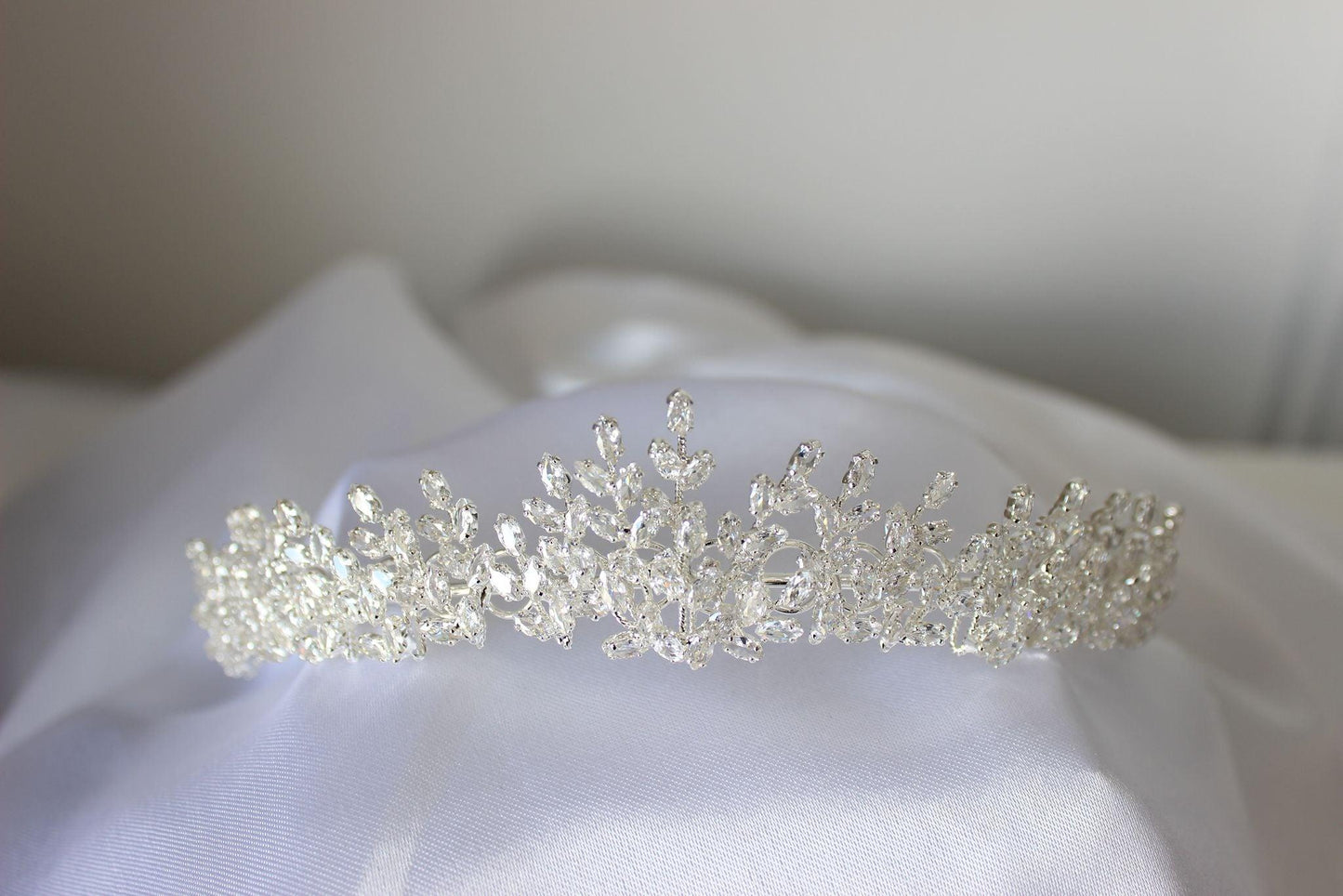 Louisa silver bridal tiara