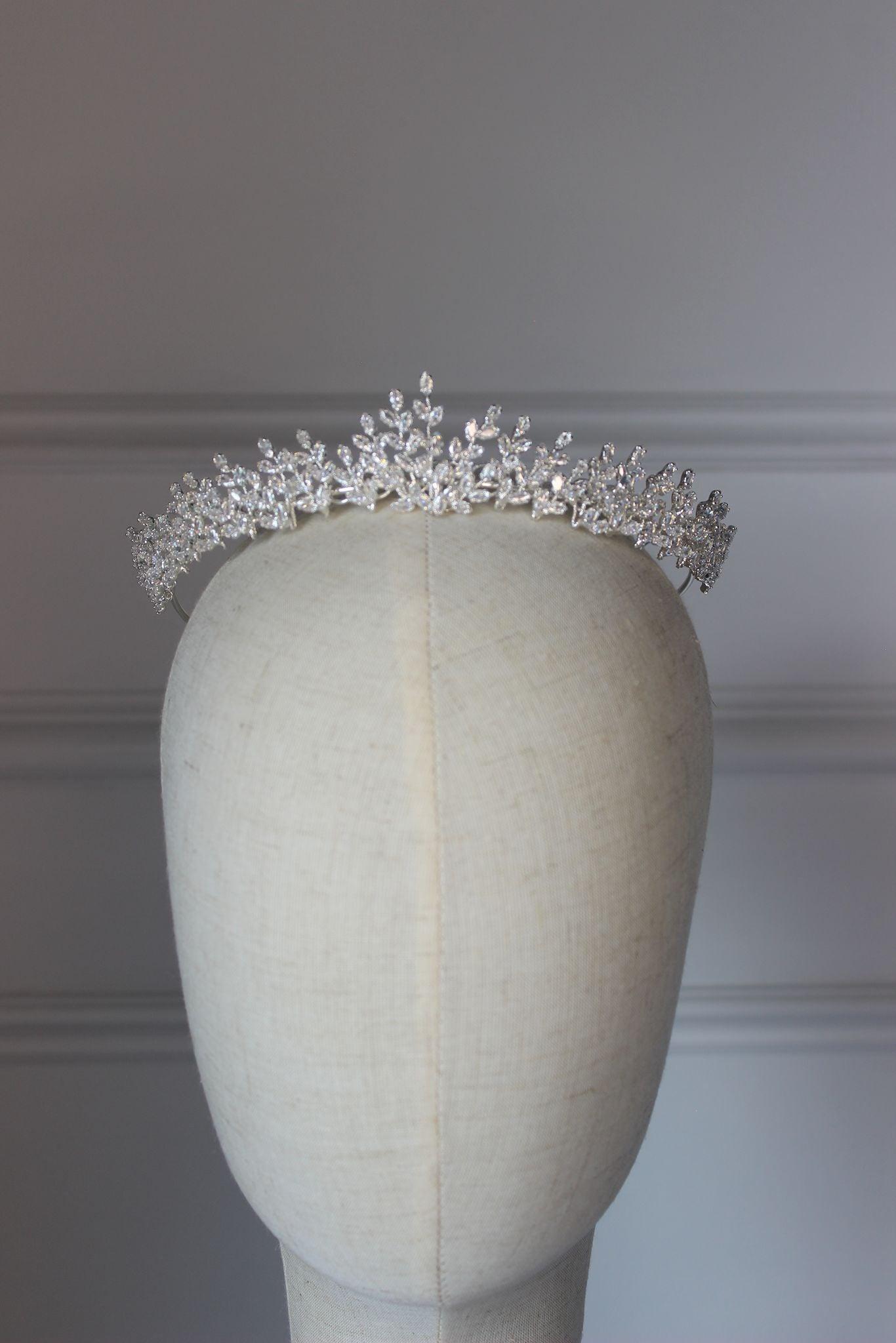 Louisa silver bridal tiara