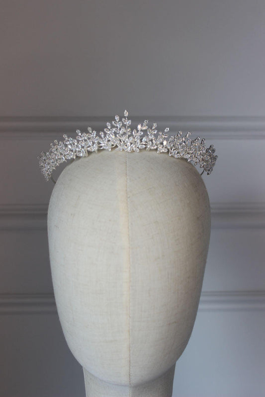Louisa silver bridal tiara