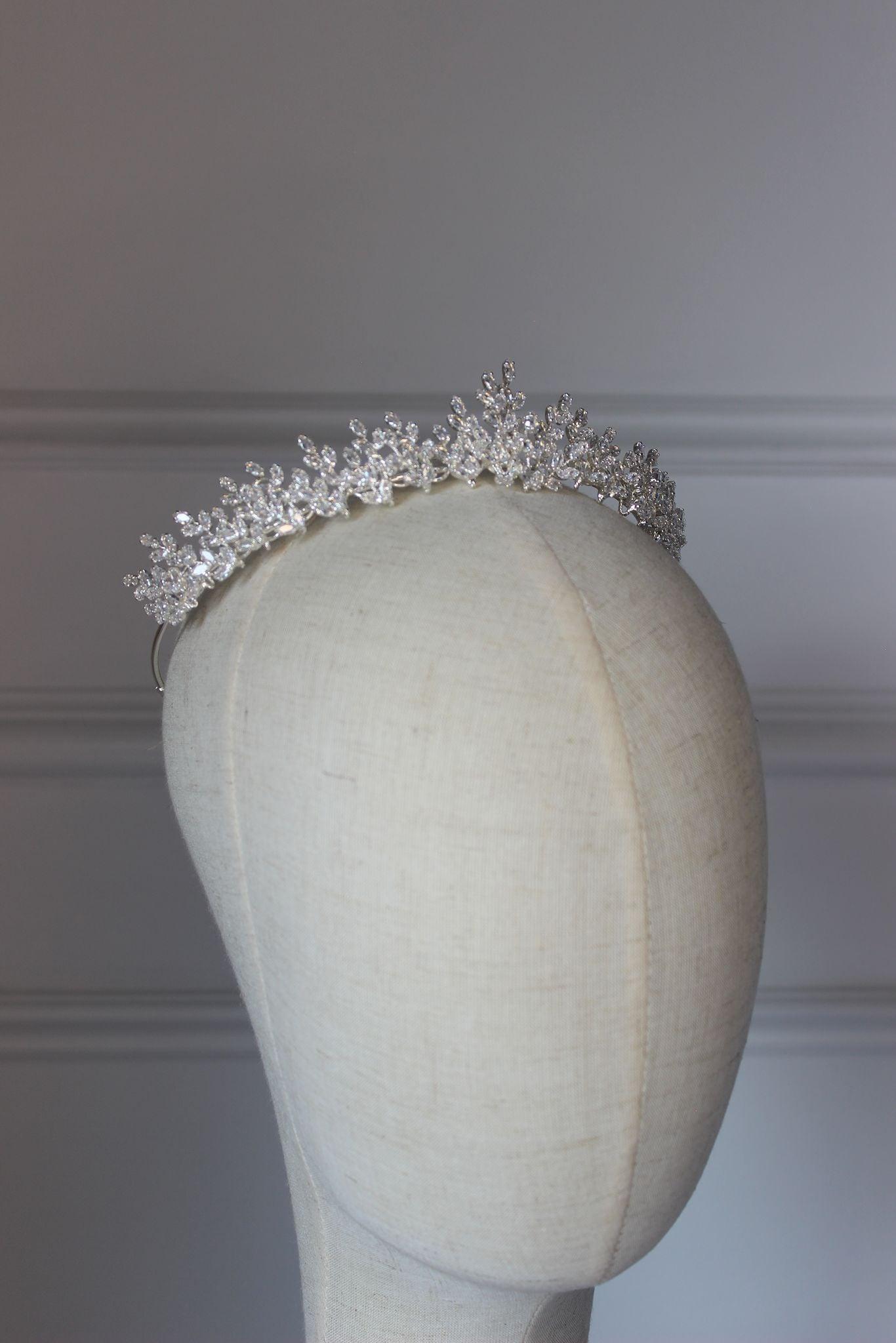 Louisa silver bridal tiara