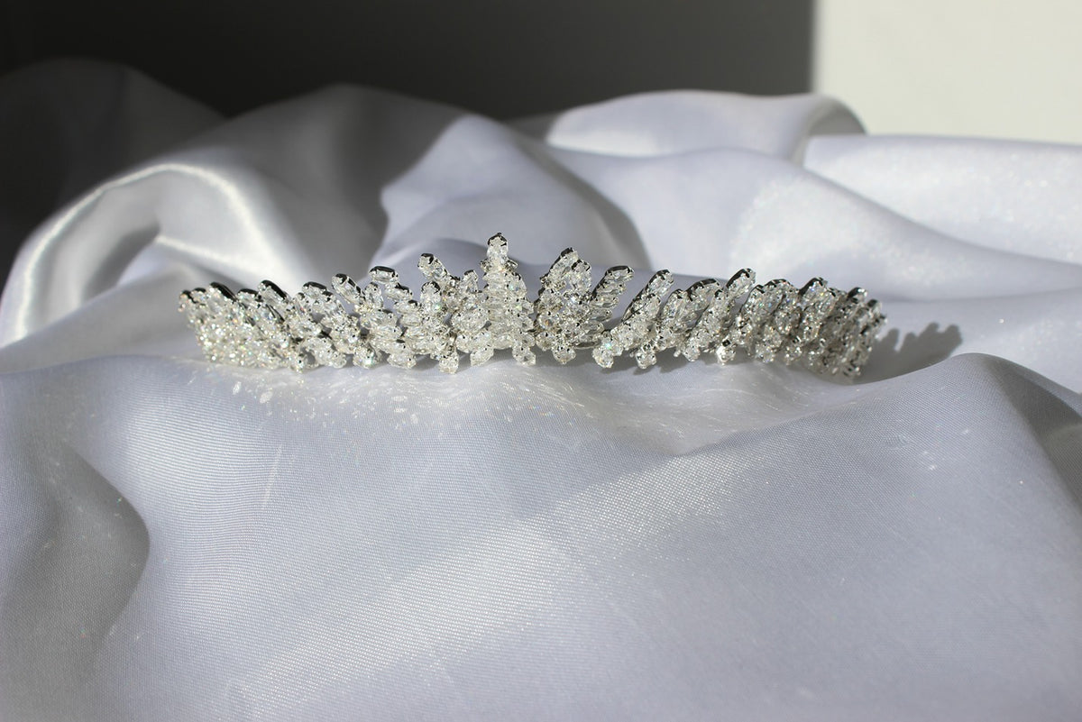Paris silver bridal tiara