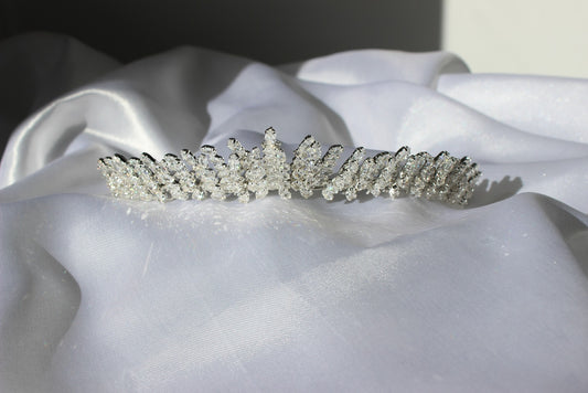 Paris silver bridal tiara