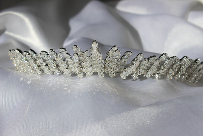 Paris silver bridal tiara