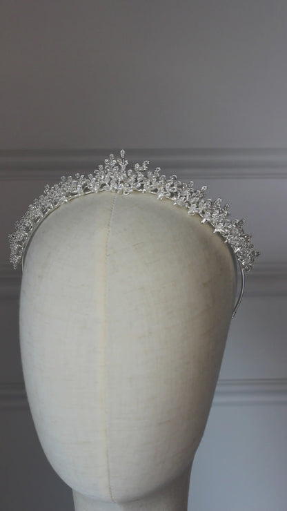 "LOUISA" Bridal Tiara - Silver