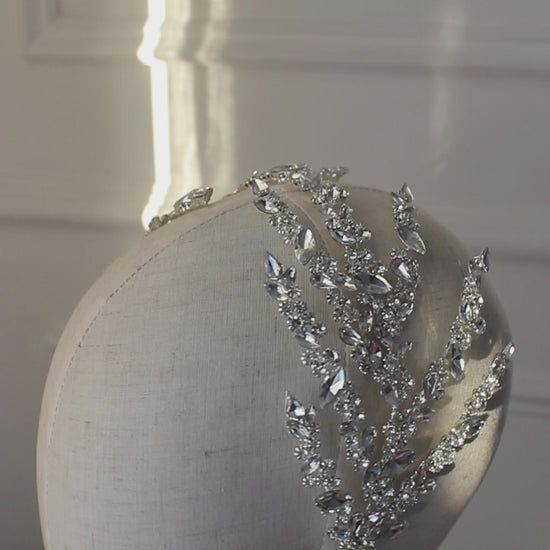 "ANYA" Bridal Headpiece - Silver