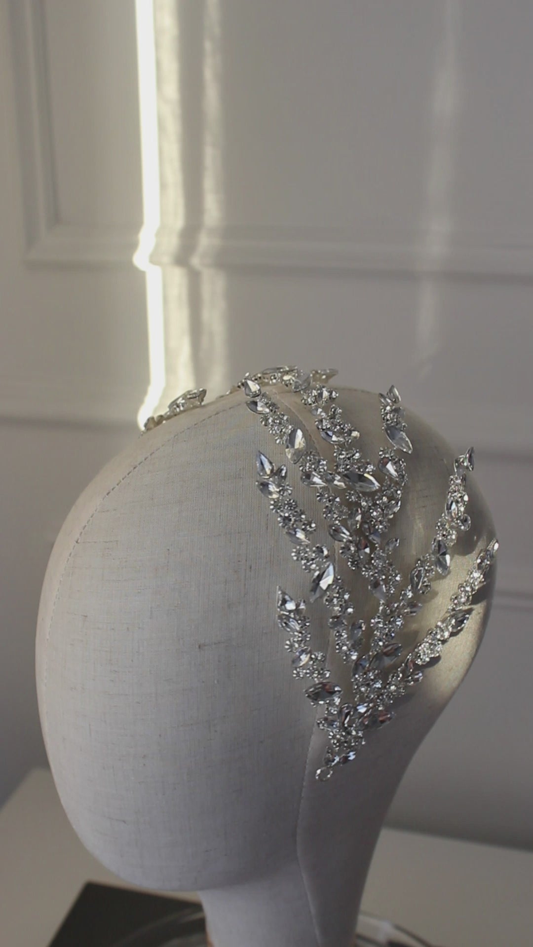 "ANYA" Bridal Headpiece - Silver