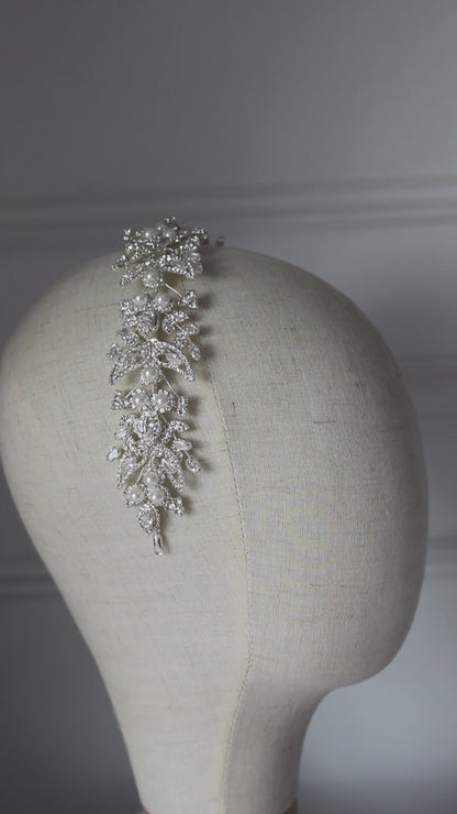 "JULIETTE" Silver Bridal Headpiece