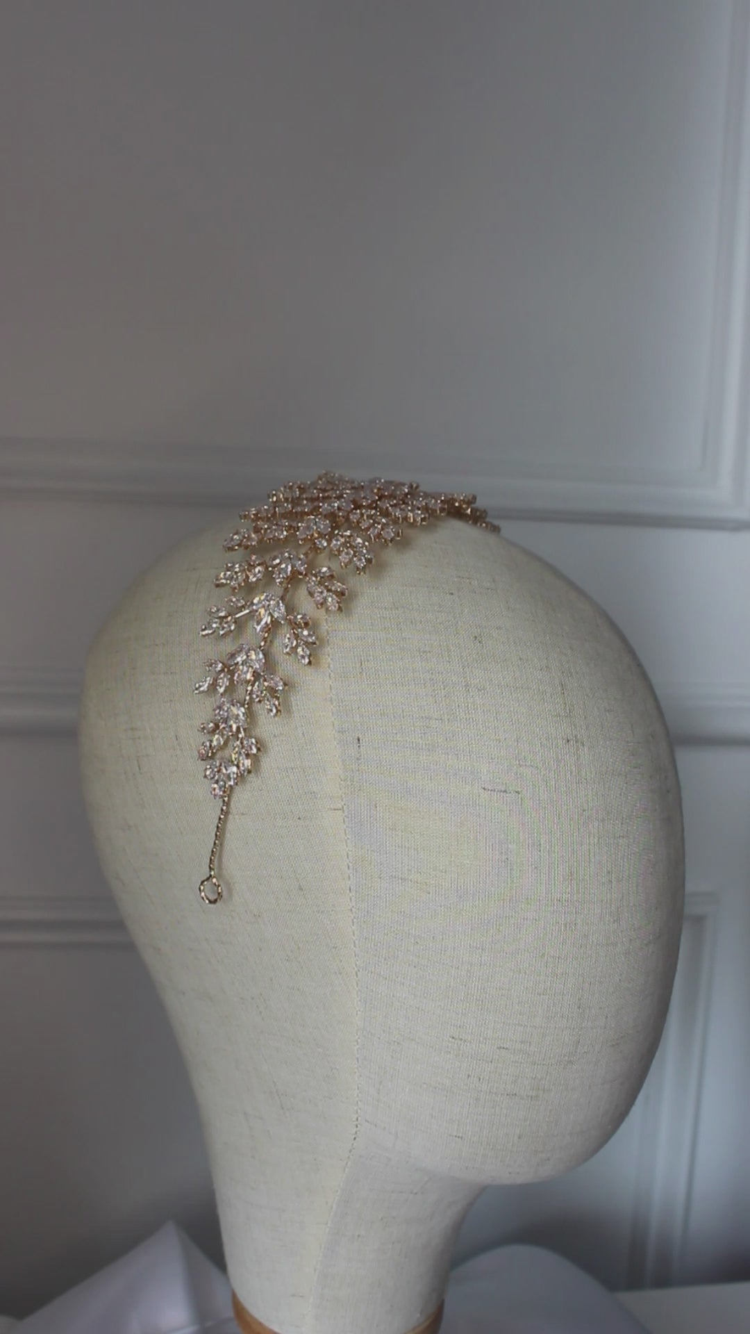 "ISABEL" Headpiece - Rose Gold