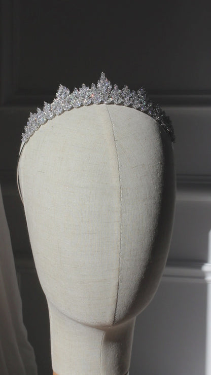 "DAVINA" Bridal Tiara - Silver