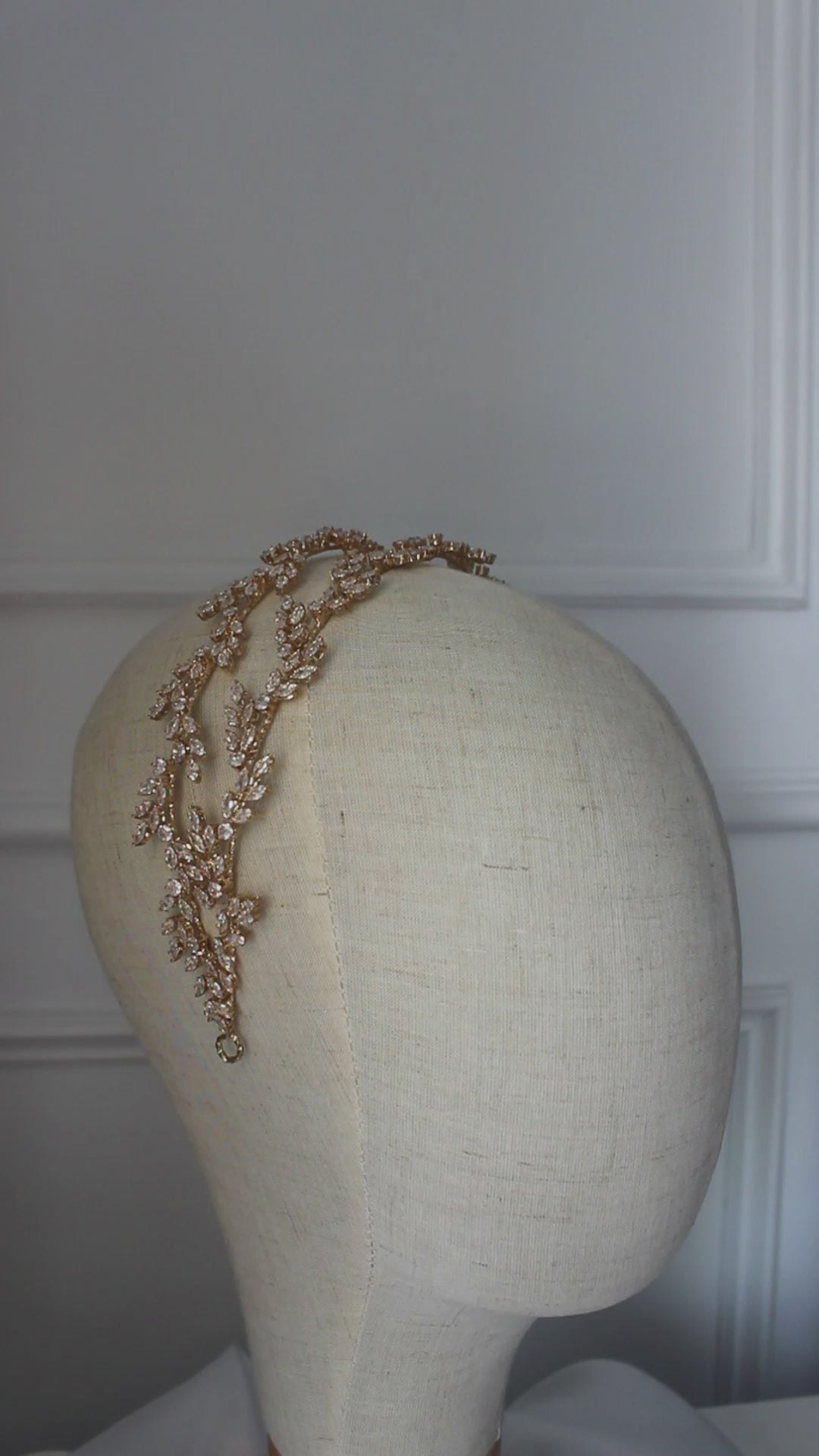 "EDEN" Bridal Headpiece - Gold