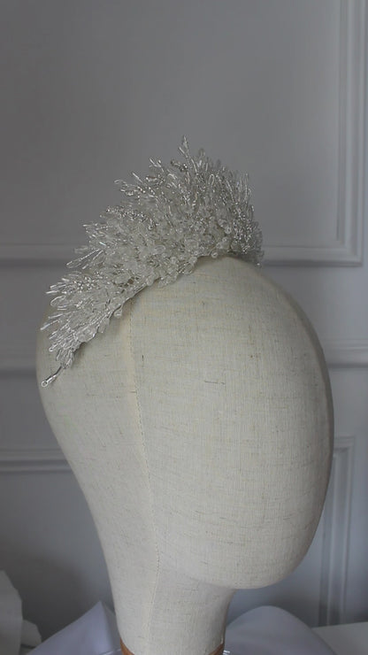 "CLAUDIA" Bridal Crown - Silver