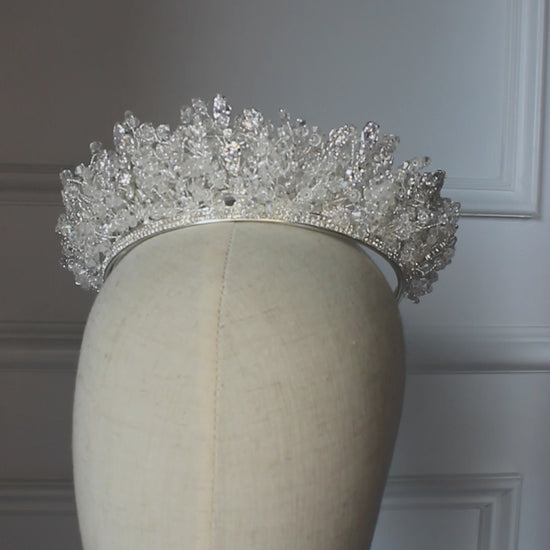 "ELYSIA" Bridal Crown - Silver