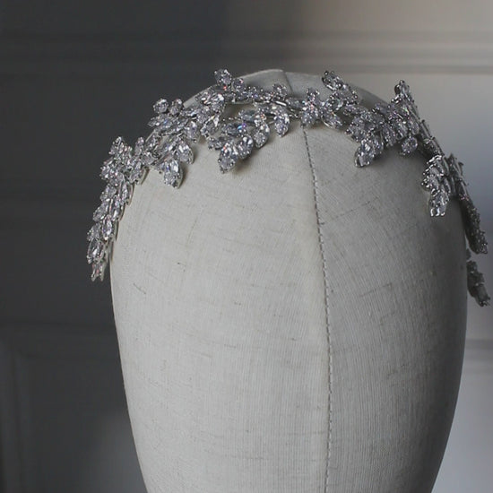 "CATALINA" Bridal Headpiece - Silver