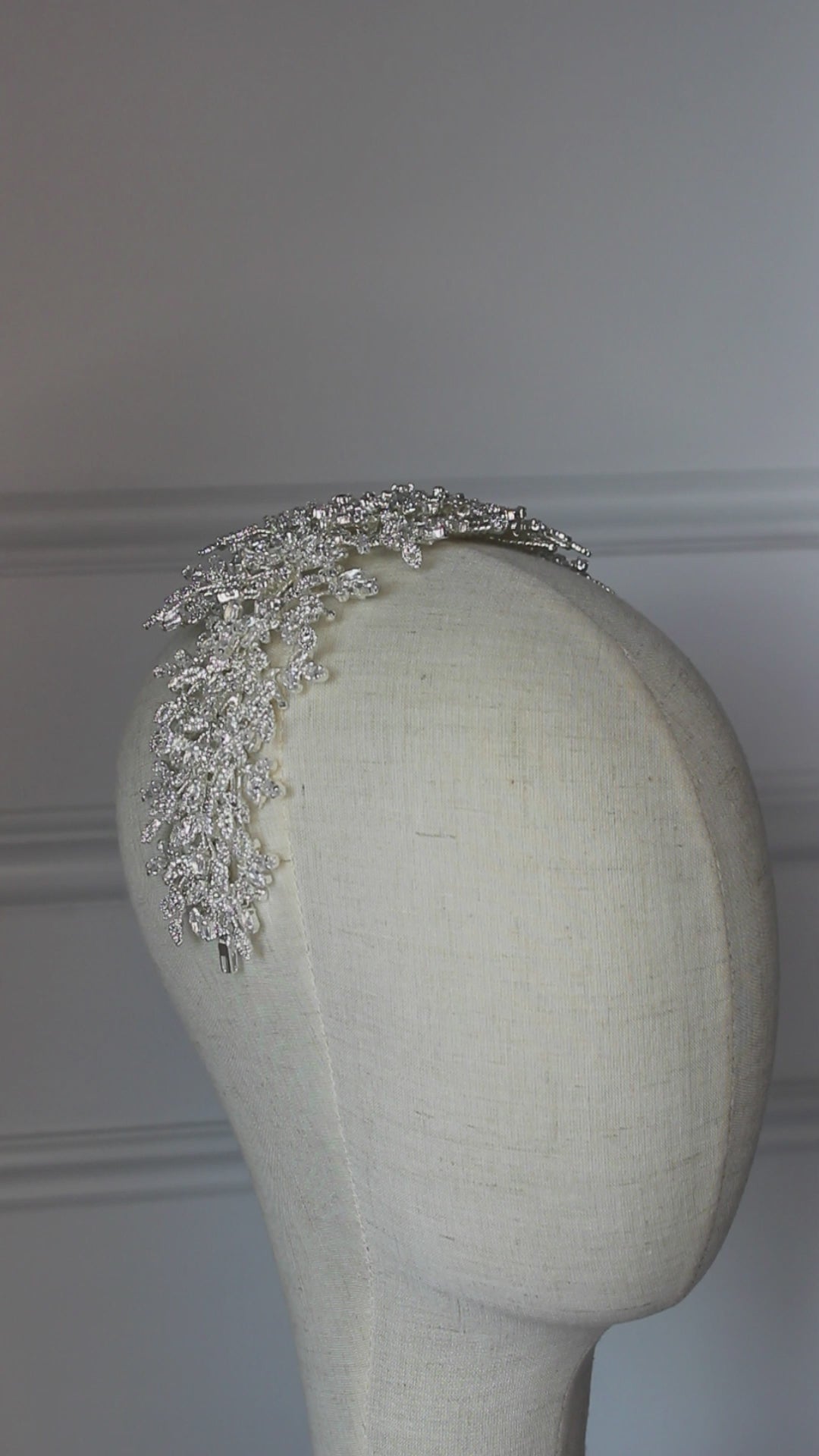 "LAYLA" Bridal Headpiece - Silver