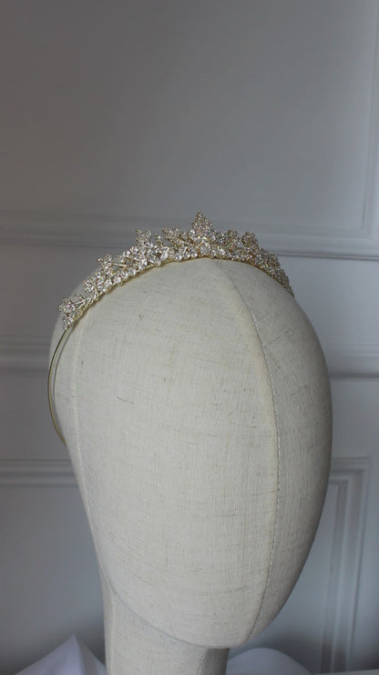 "DANA" Bridal Tiara - Gold