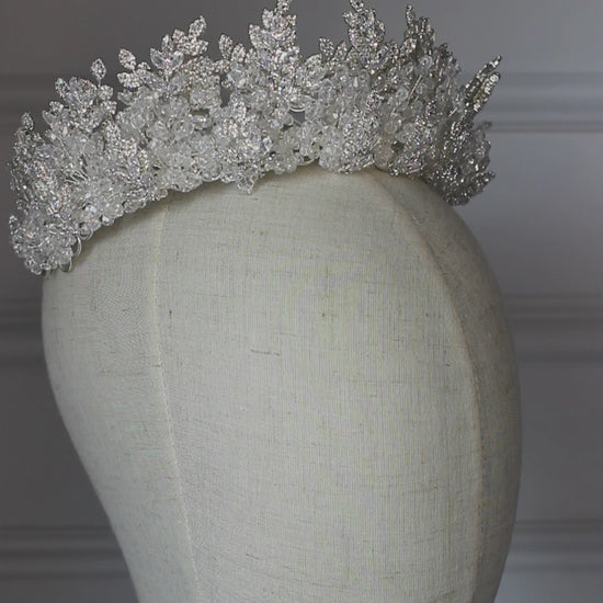 "YASMIN" Bridal Crown - Silver