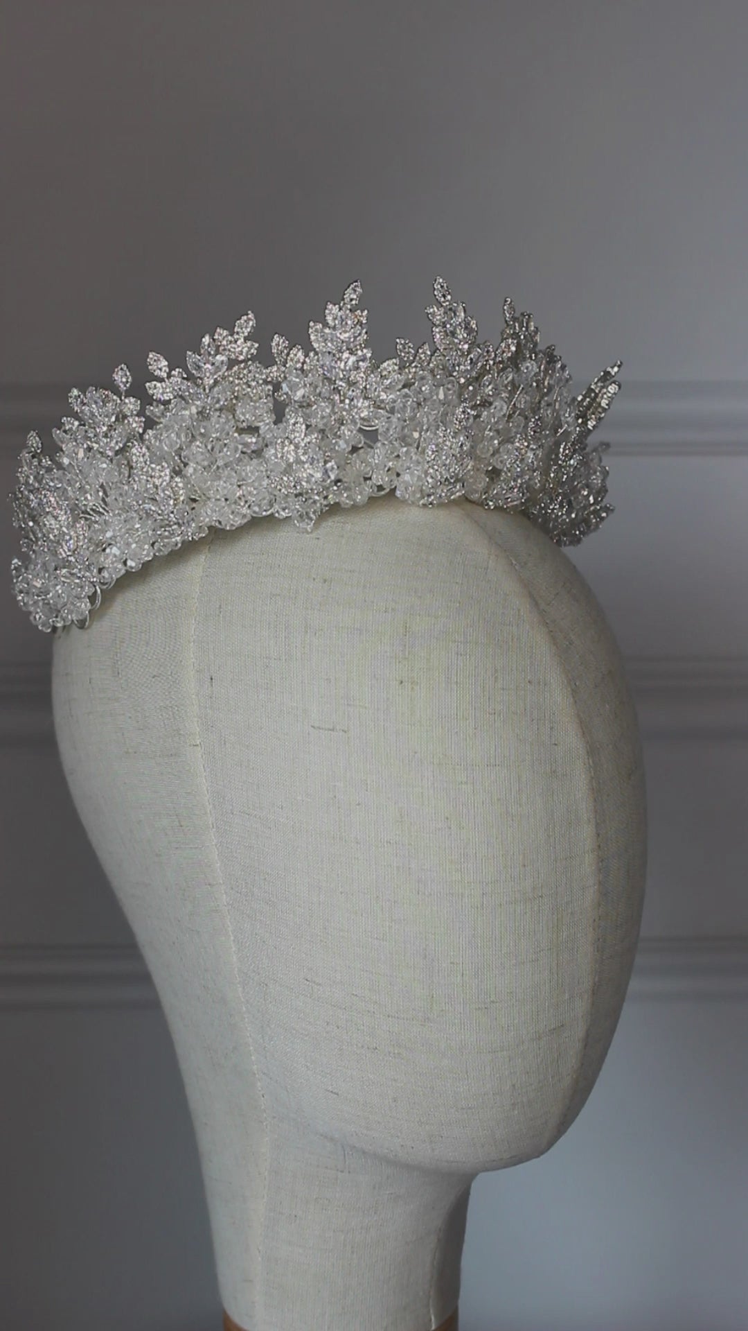 "YASMIN" Bridal Crown - Silver