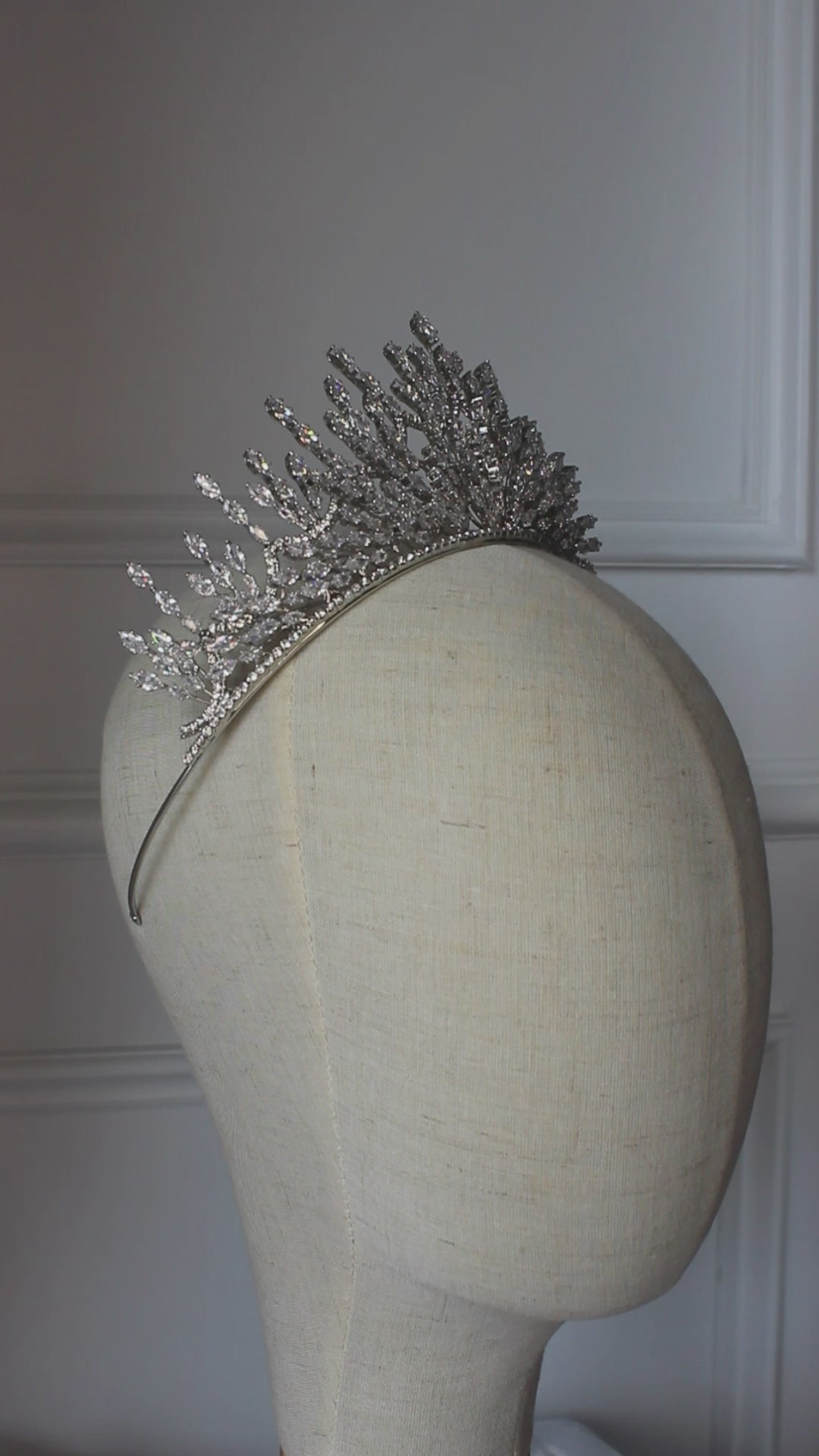 "LIANA" Bridal Crown - Silver