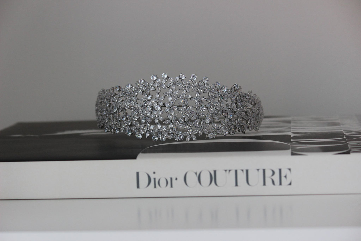 Serena silver bridal headband