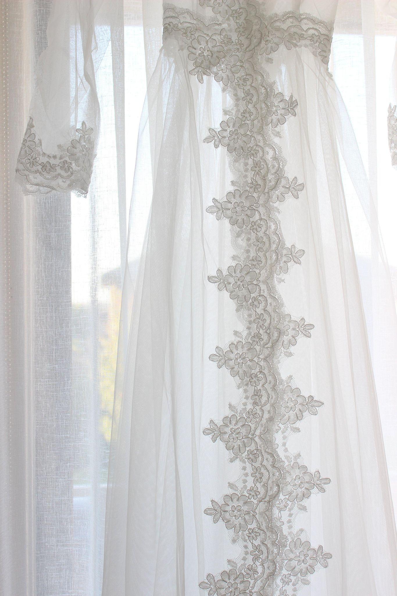 Valentina lace bridal robe