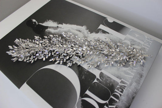 Vanessa silver crystal bridal headpiece