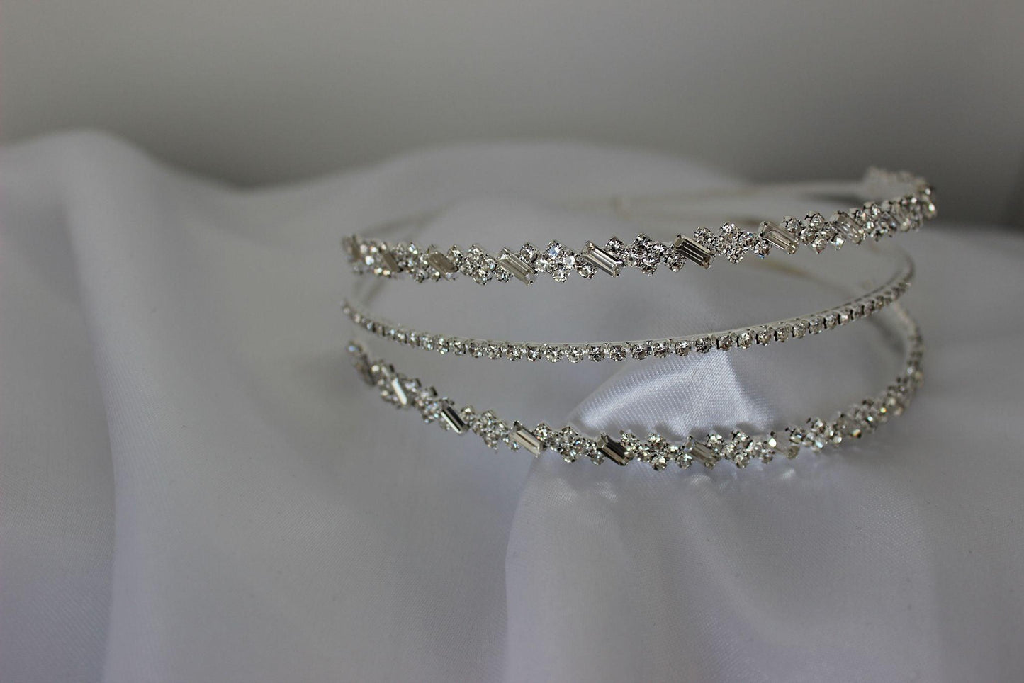 Vera silver bridal headband