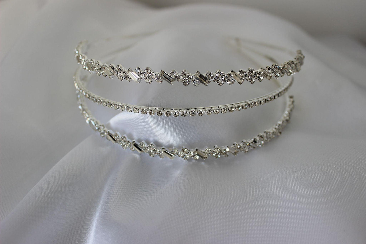 Vera silver bridal headband