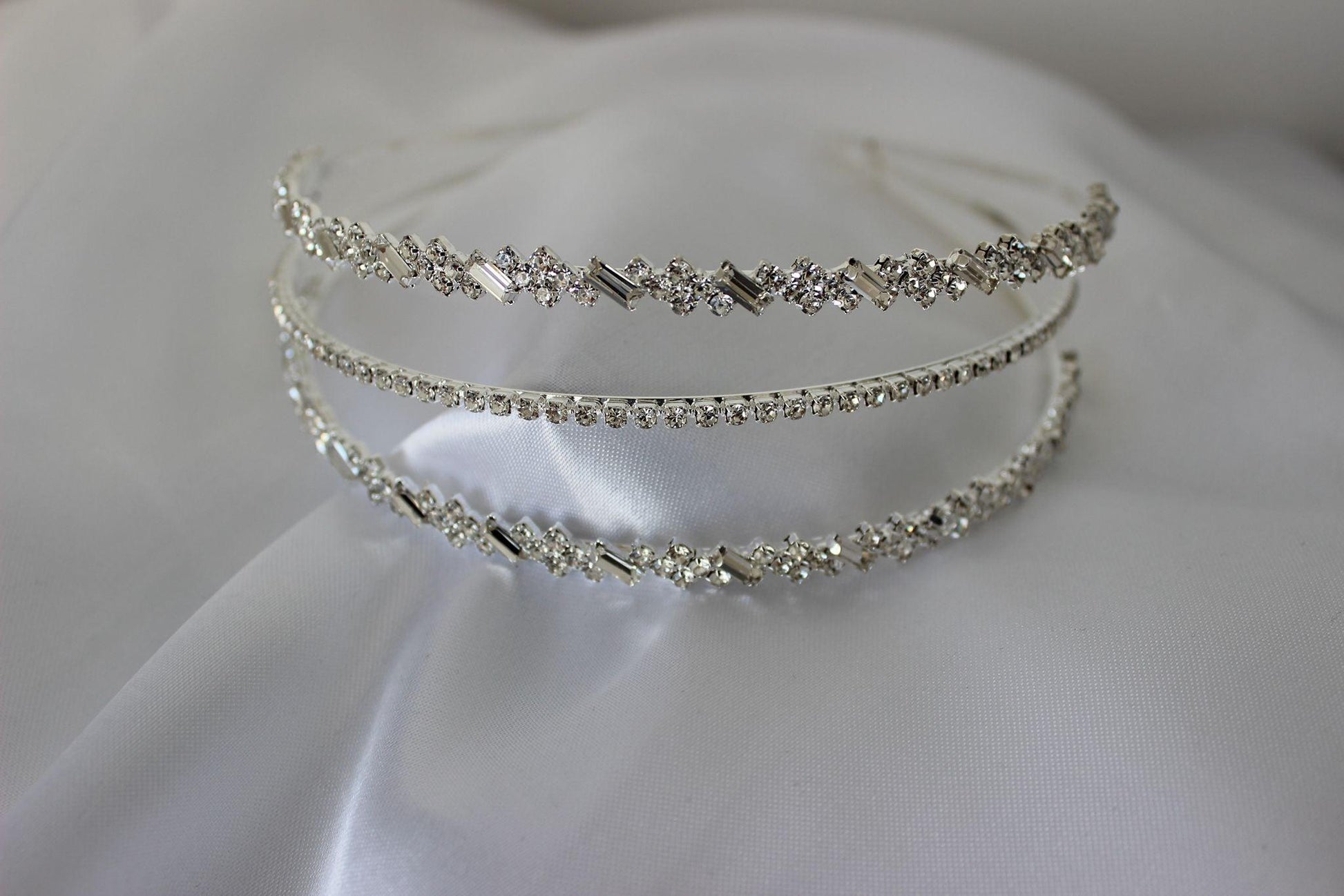 Vera silver bridal headband