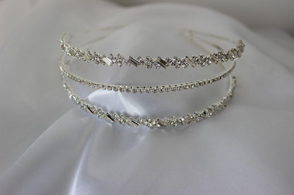 Vera silver bridal headband